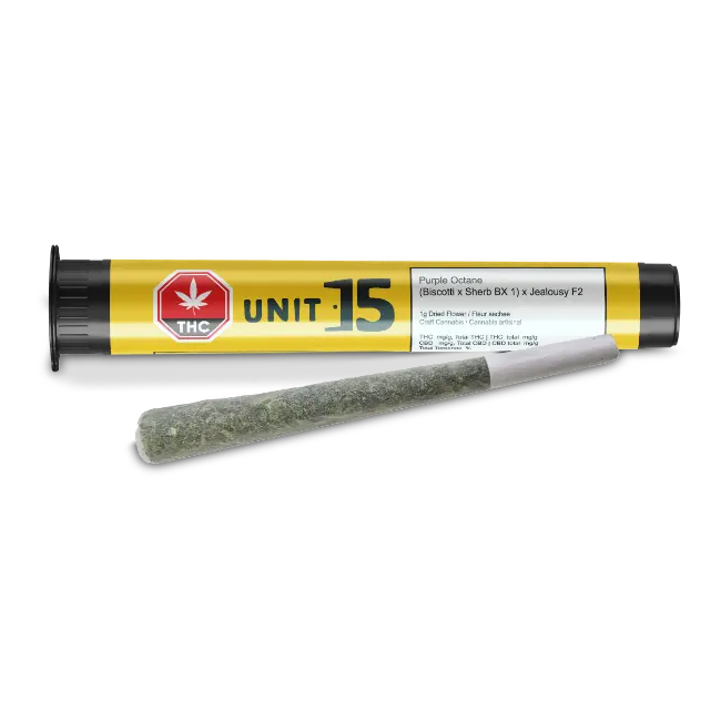 Unit 15 Purple Octane Pre Roll Prairie Cannabis 8th Street Unit 15 purple octane pre roll prairie cannabis 8th street