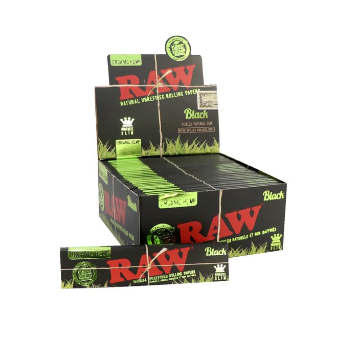 RAW - Black Organic Hemp Rolling papers