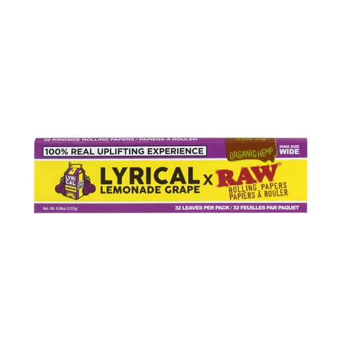 Raw x Lyrical Lemonade - Grape King Size Wide Rolling Papers
